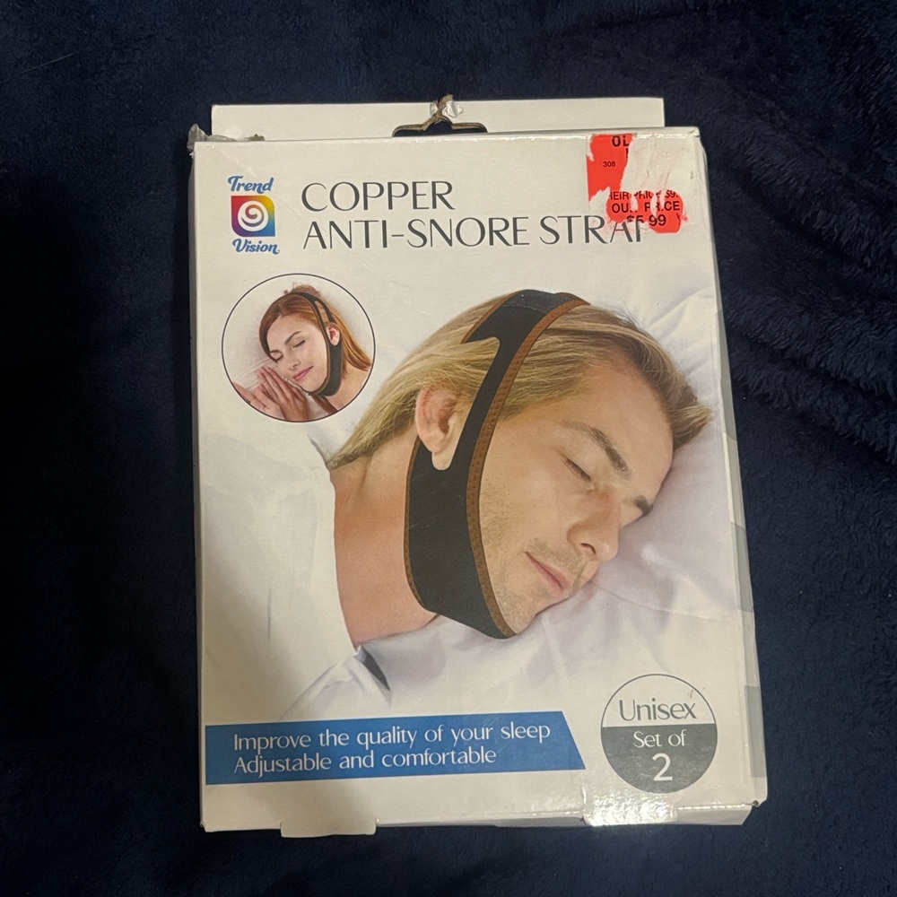 ⭐️ 5/$15 Copper Anti-Snore Strap Set